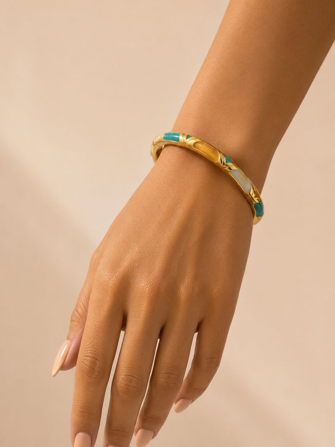 Enamel Cuff Bracelet