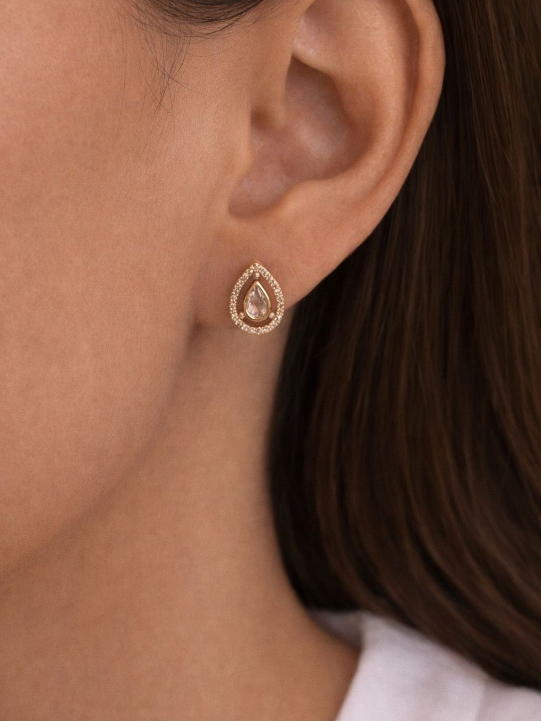 Dew Drop Stud Earrings| Anti-Tarnish Stainless Steel