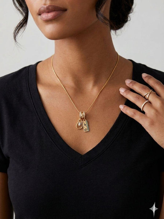 Travel Charm Pendant Necklace