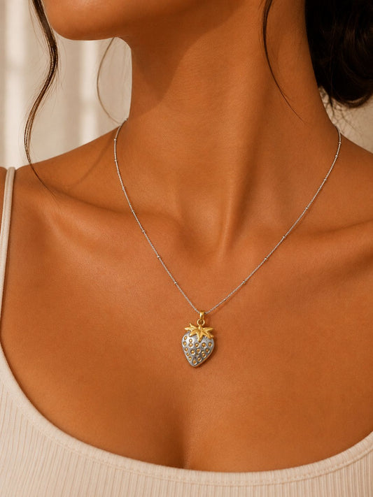 Berry Blush Necklace| Anti-Tarnish Stainless Steel
