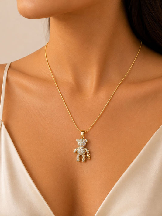 Teddy Necklace| Anti-Tarnish Stainless Steel