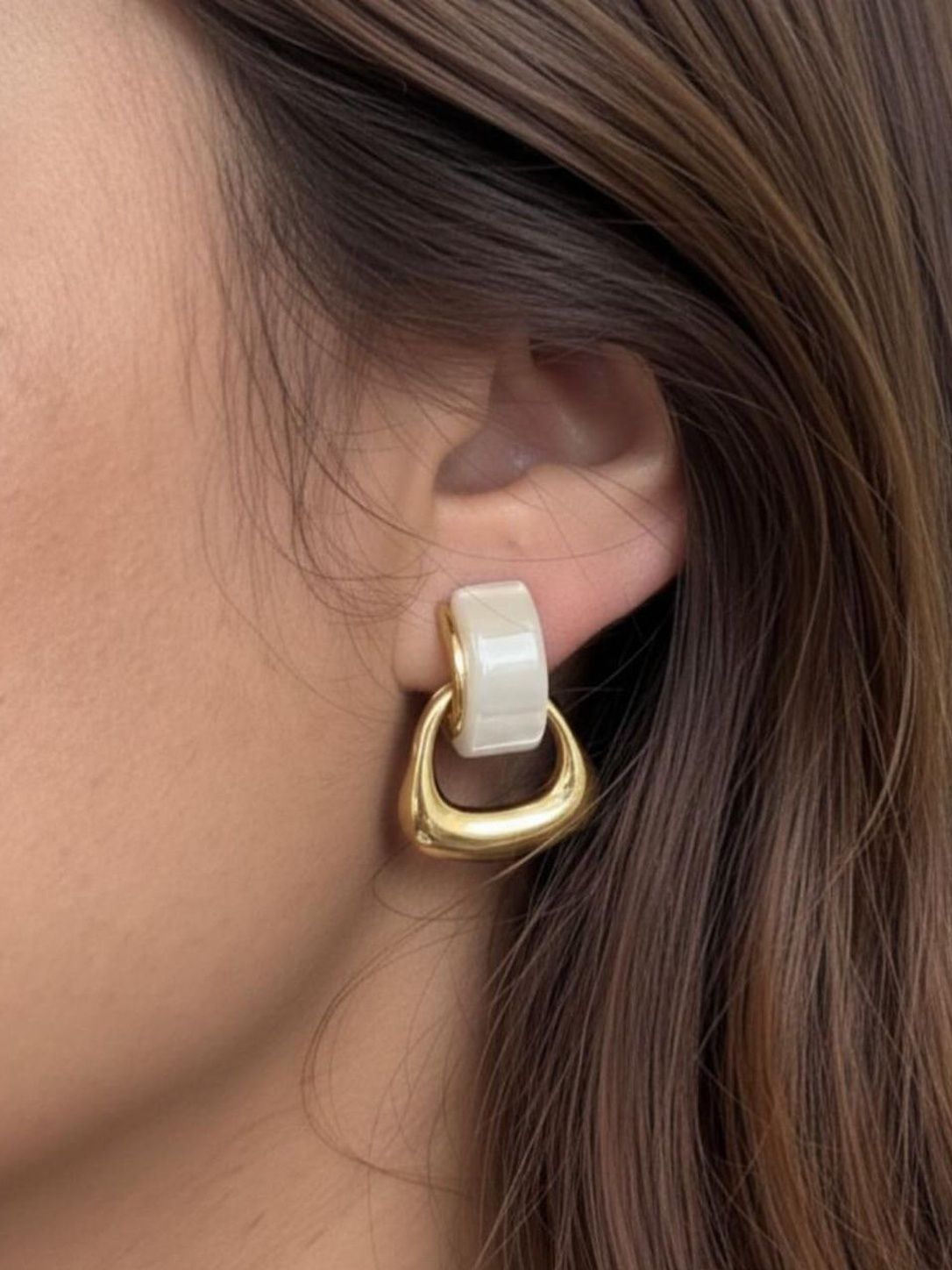 Ivory Knot Earrings| Anti-Tarnish Stainless Steel