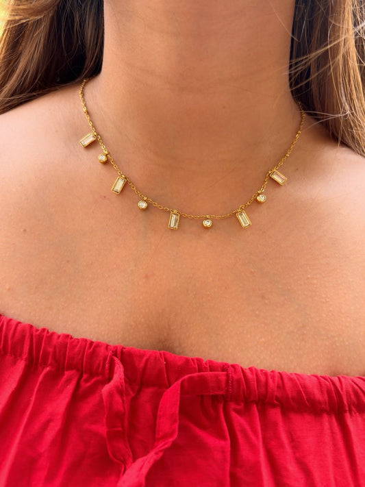 Radiance Gold Charm Necklace | Anti-Tarnish Stainless Steel