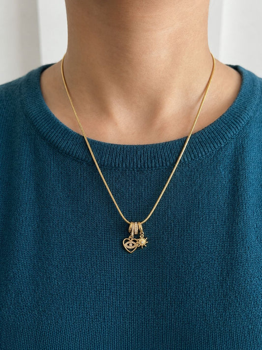 Mini Charm Necklace| Anti-Tarnish Stainless Steel