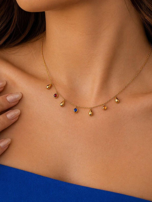 Dainty Drop Necklace| Anti-Tarnish Stainless Steel