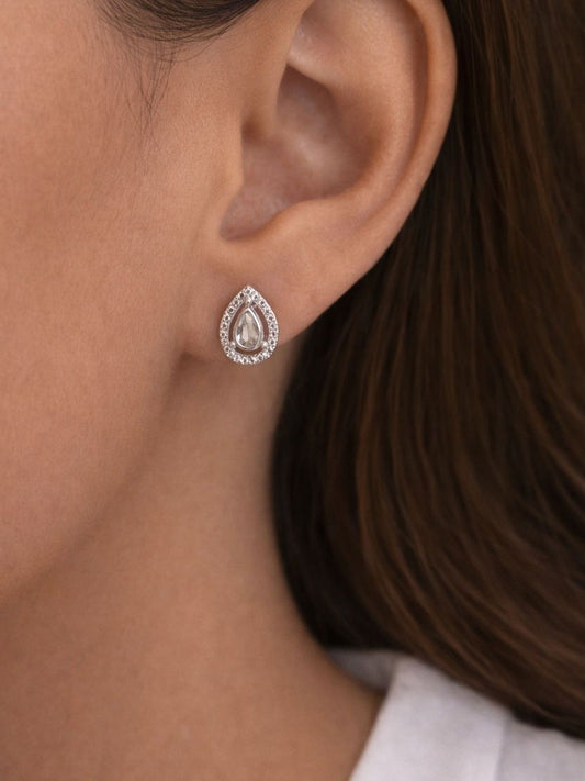 Dew Drop Stud Earrings| Anti-Tarnish Stainless Steel